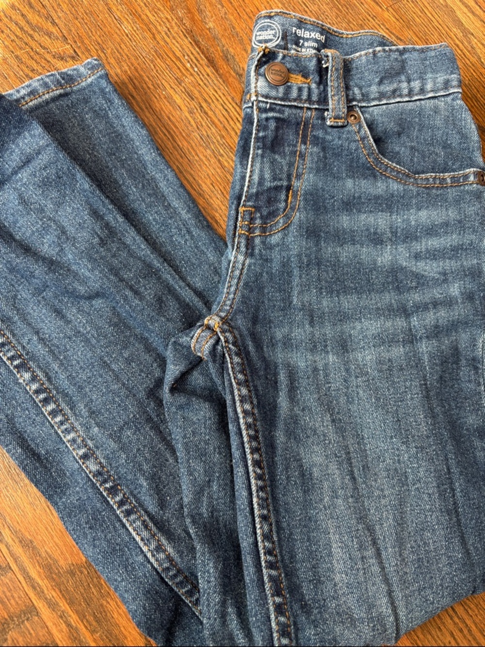 Boys Relaxed Fit Slim Blue Denim Jeans